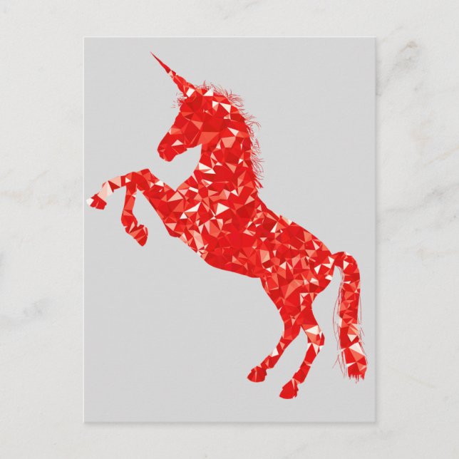 Unicorn Mythical creature fantasy Postcard (Front)