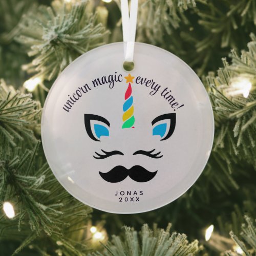 Unicorn Name Ornament - Custom Christmas Gift