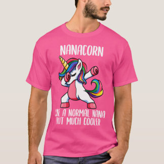 Unicorn Nana Girl Birthday Party Apparel Nanacorn T-Shirt