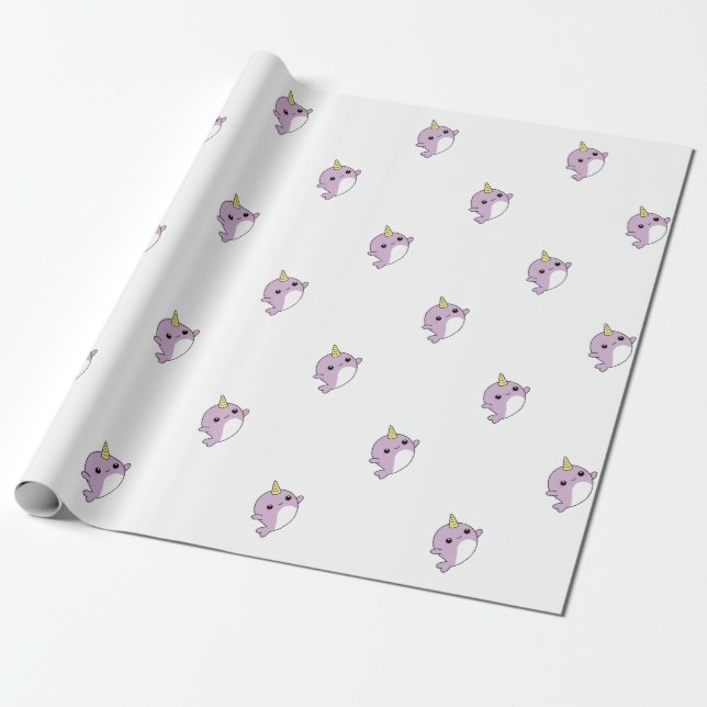 UNICORN NARWHAL shirts, accessories, gifts Wrapping Paper (Unrolled)