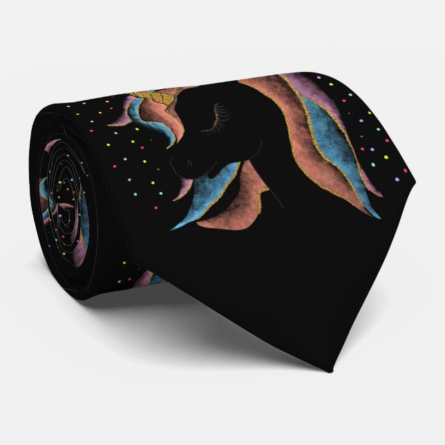 Unicorn Neck Tie (Rolled)