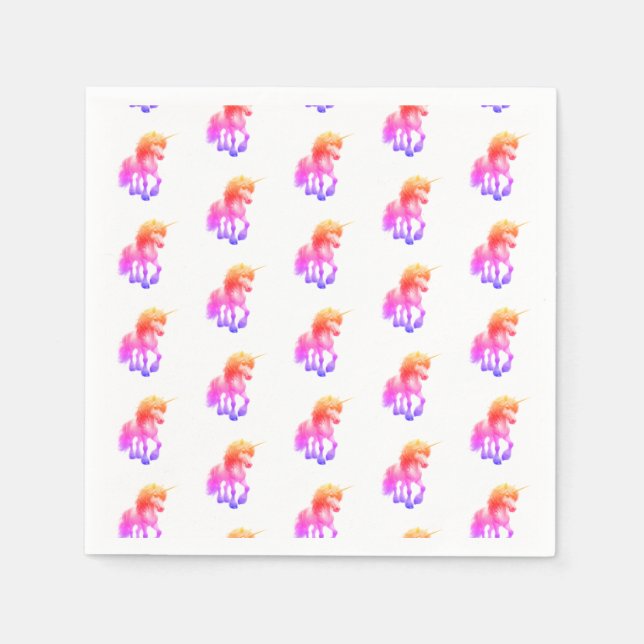 Unicorn Neon Napkins (Front)