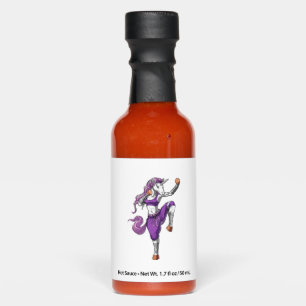 Unicorn Ninja Karate Kickboxing Muay Thai Martial  Hot Sauces