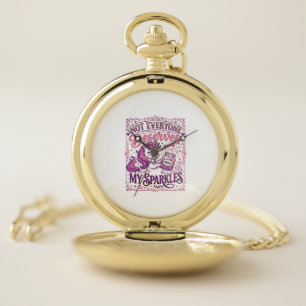 Unicorn Not Everyone Deserves My Sparkles Stylish Pocket Watch