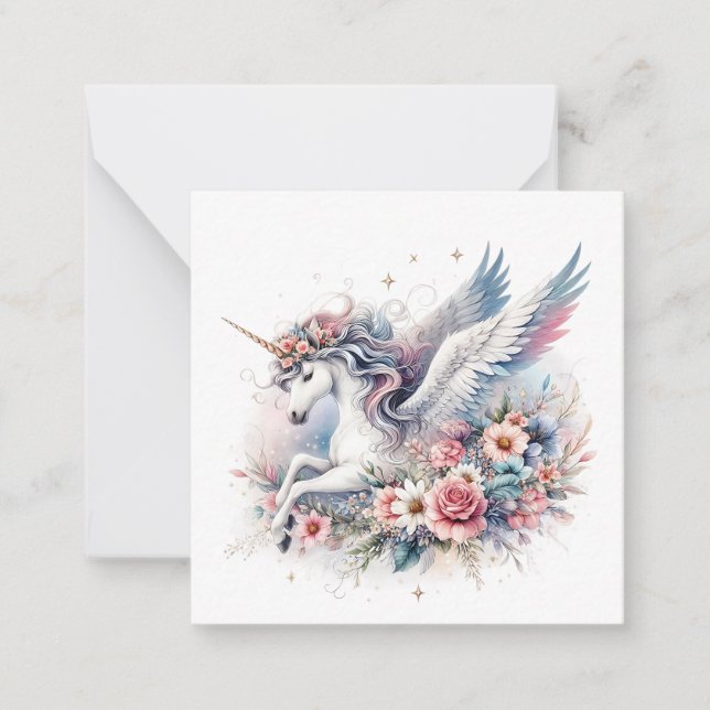 Unicorn Note Card (Front)