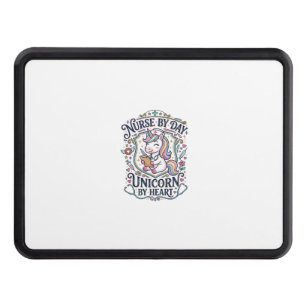 Unicorn Nurse by Day Unicorn by Heart White Backgr Hitch Cover