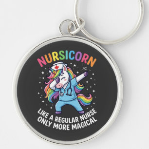 Unicorn Nurse Energy Bright and Magical Keychain