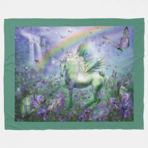 Unicorn Of The Buttys Art Fleece Blanket
