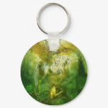 Unicorn Of The Forest Art Keychain
