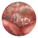 Unicorn Of The Poppies Sticker