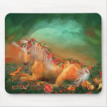 Unicorn Of The Roses Mousepad