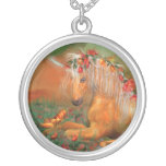Unicorn Of The Roses Wearable Art Necklace