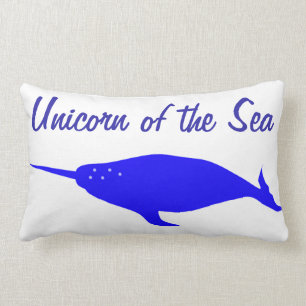 Unicorn of the Sea Lumbar Pillow