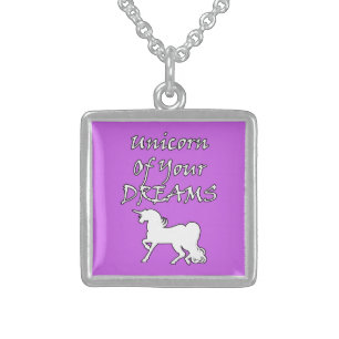 Unicorn of Your Dreams (White) Sterling Silver Necklace