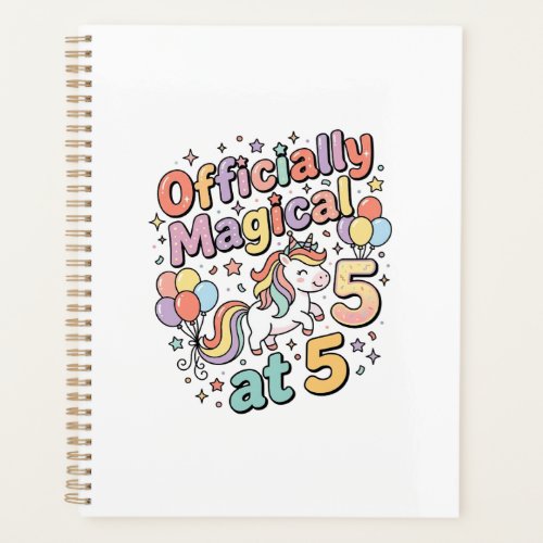 Unicorn Officially Magical at 5 Whimsical White Ba Planner