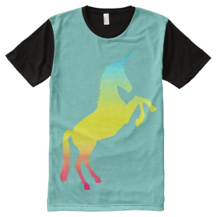 Unicorn - Ombre Magical Rainbow Colors All-Over-Print Shirt