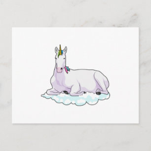 Unicorn on Cloud Postcard
