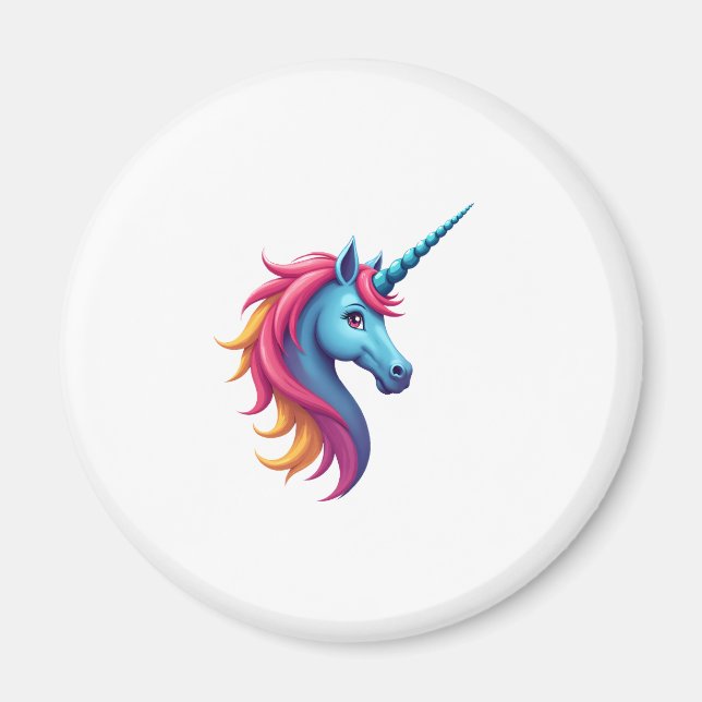 Unicorn on Snowboard - Funny Ski and Wintersports  Magnet (Front)