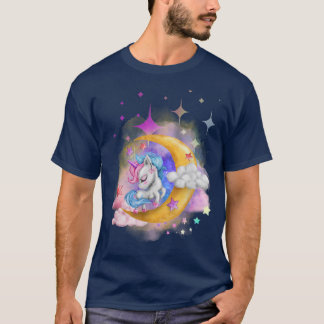 Unicorn on the Moon  T-Shirt