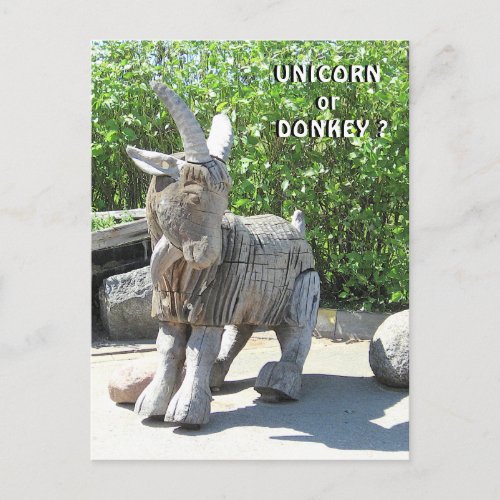Unicorn or Donkey Palanga LITHUANIA  Postcard