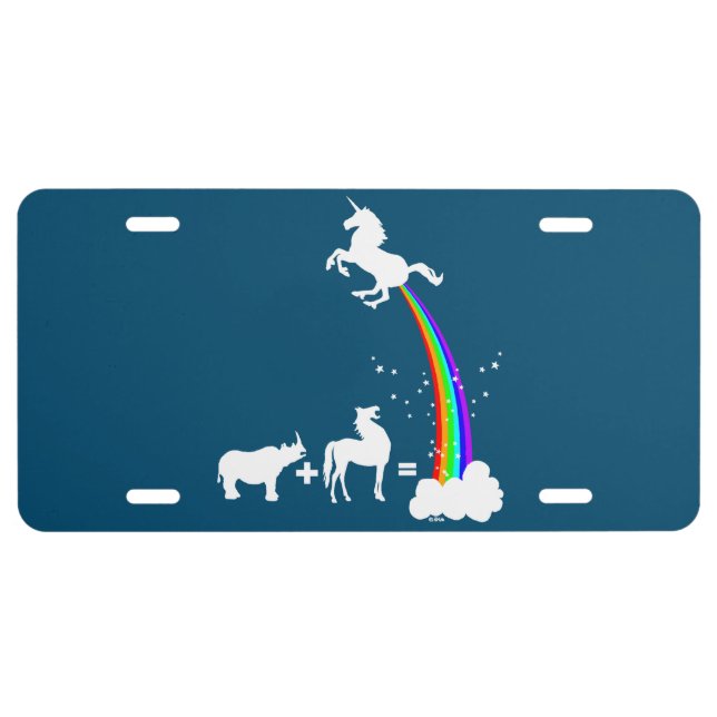 Unicorn origin license plate (Front)