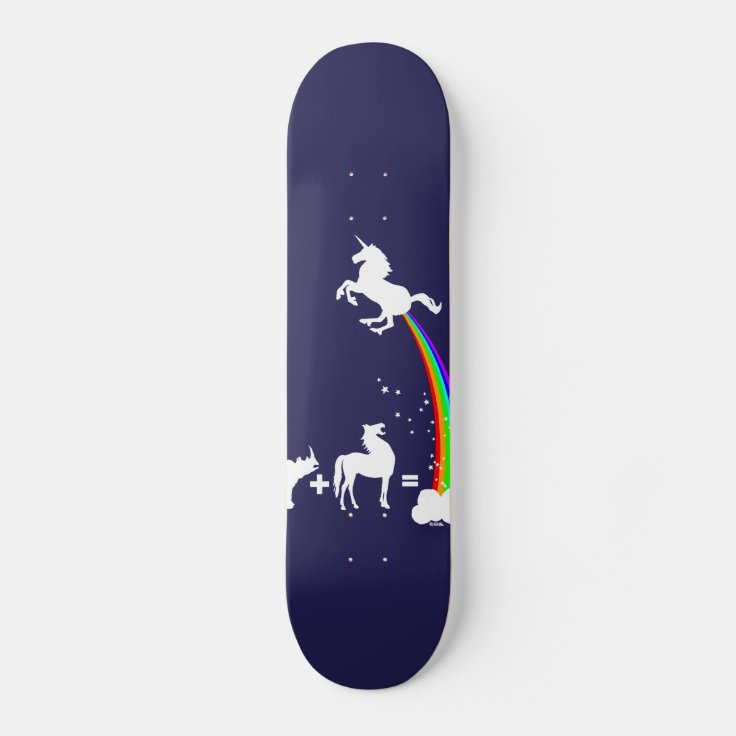 Unicorn origin skateboard deck Zazzle