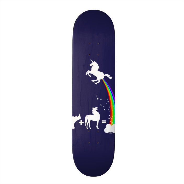 Unicorn origin skateboard deck