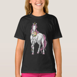 Unicorn Painter Paint brush T-Shirt