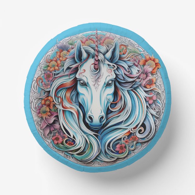 Unicorn Paper Bowls (Front)