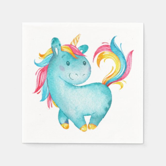 Unicorn Paper Napkins (Front)