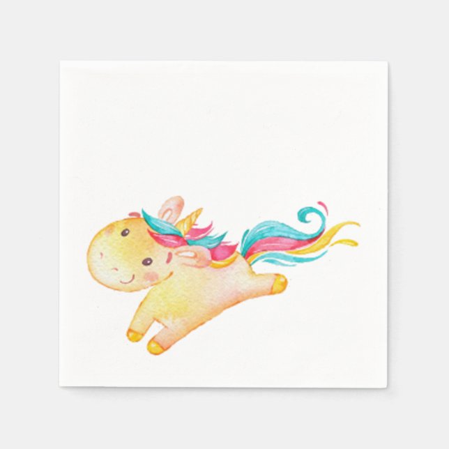Unicorn Paper Napkins (Front)
