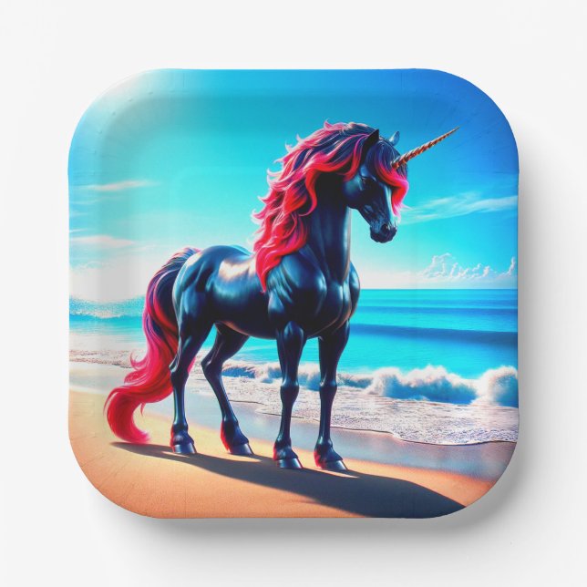 Unicorn Paper Plates (Front)