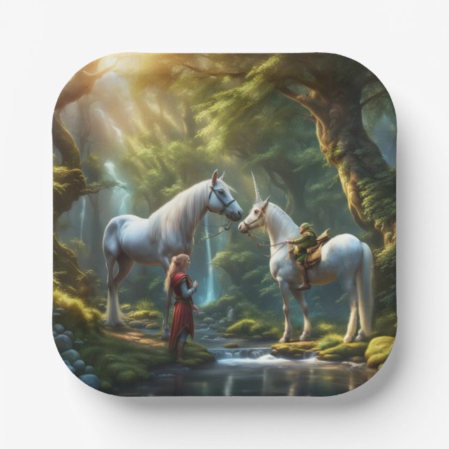 Unicorn Paper Plates (Front)