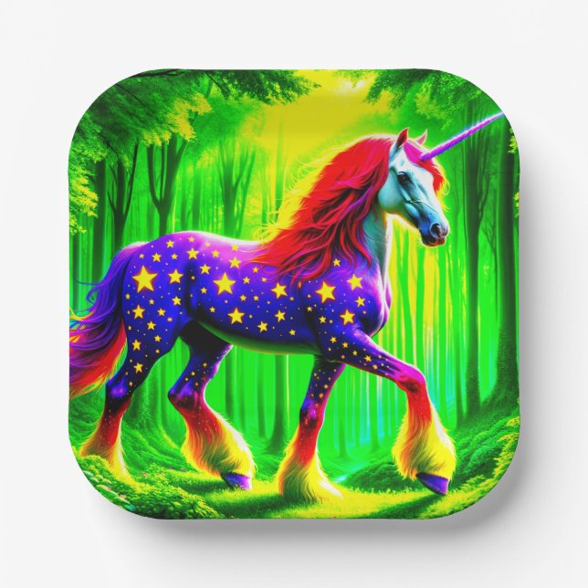 Unicorn Paper Plates (Front)