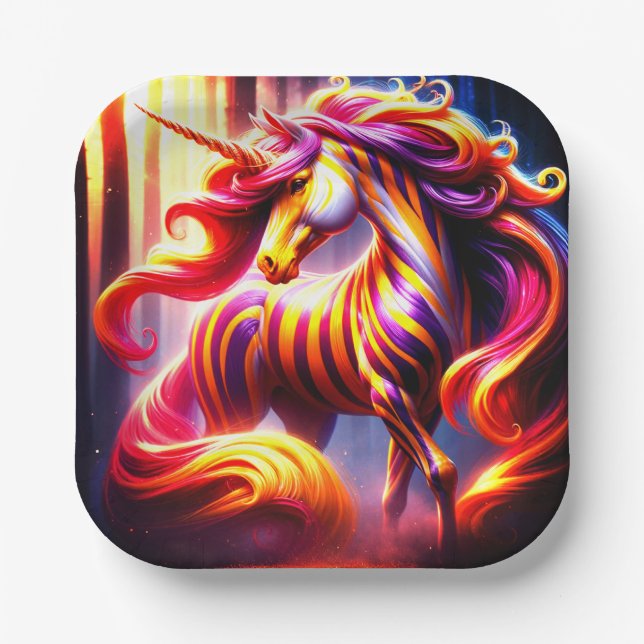 Unicorn Paper Plates (Front)