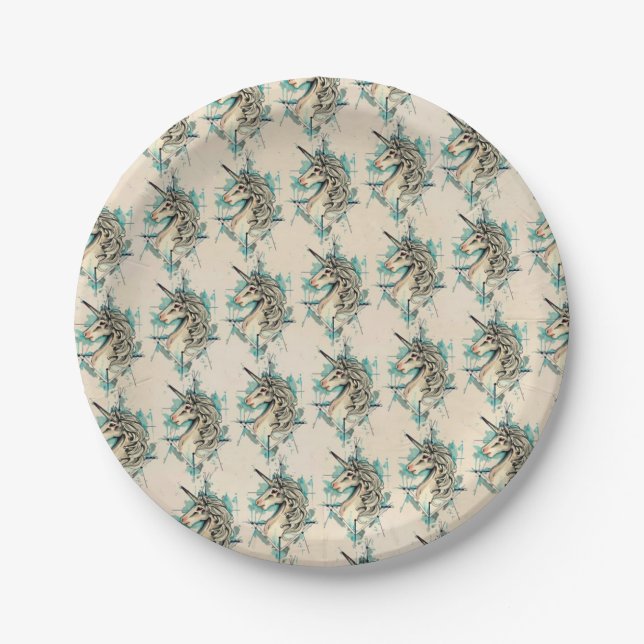 Unicorn Paper Plates (Front)