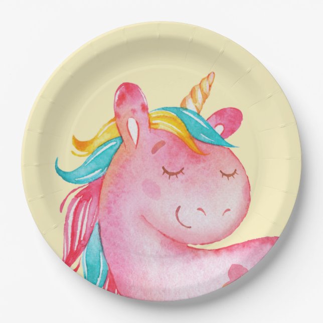 Unicorn Paper Plates (Front)