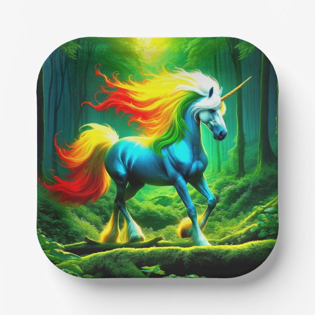 Unicorn Paper Plates (Front)