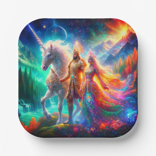Unicorn Paper Plates (Front)