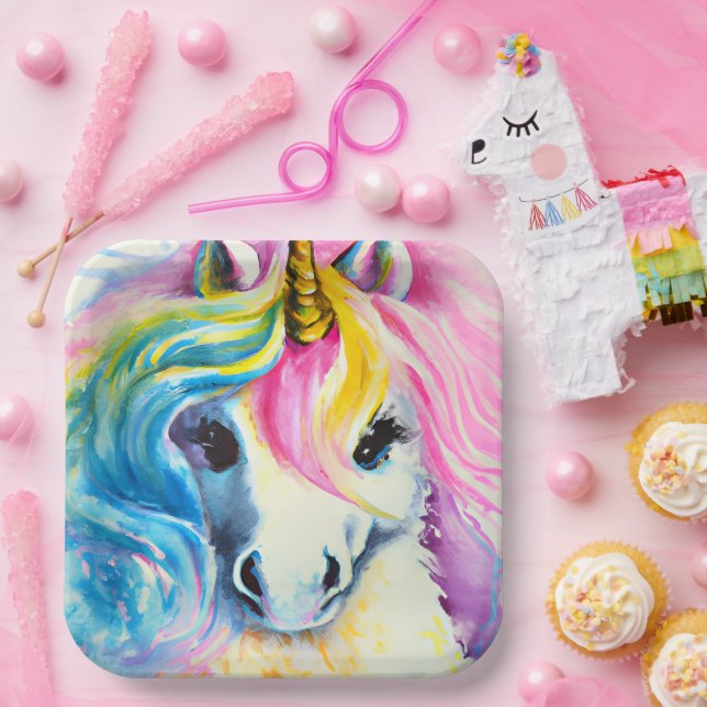 Unicorn Paper Plates (Party)