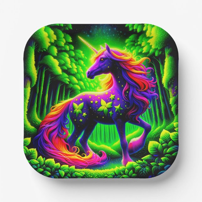 Unicorn Paper Plates (Front)