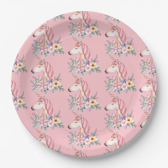 Unicorn Paper Plates (Front)