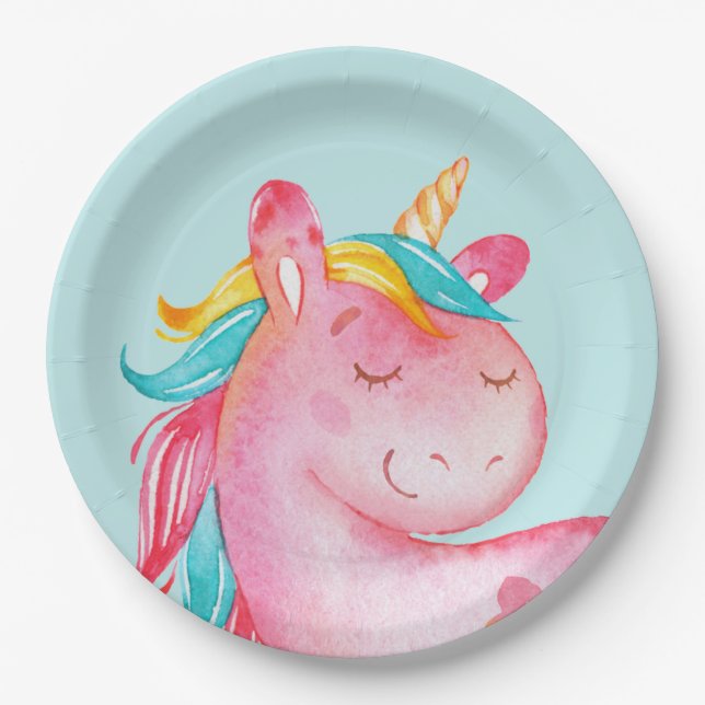 Unicorn Paper Plates (Front)