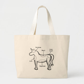 Unicorn Parts Large Tote Bag