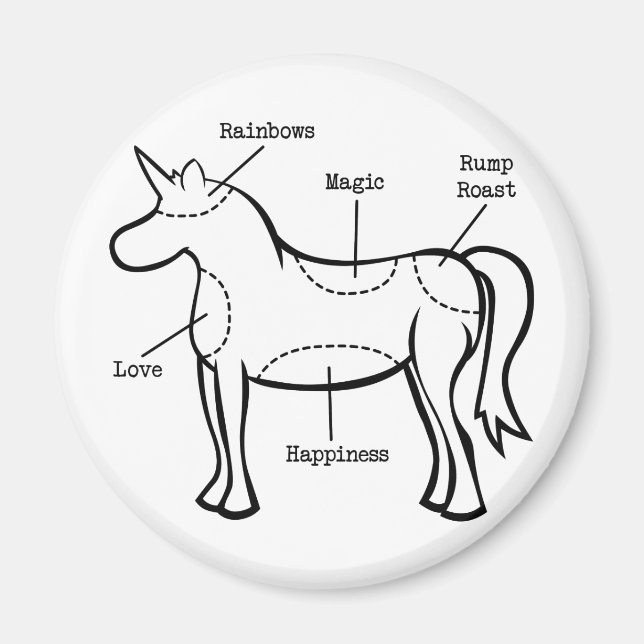 Unicorn Parts Magnet (Front)
