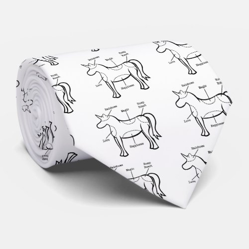 Unicorn Parts Neck Tie