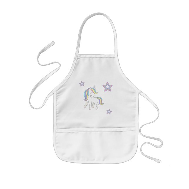 Unicorn Party Collection! Kids' Apron (Front)