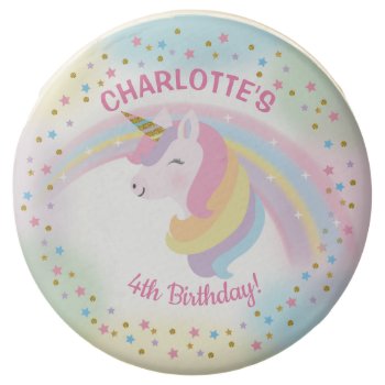 Unicorn Party Cookies Unicorn Favors Personlized by YourMainEvent at Zazzle