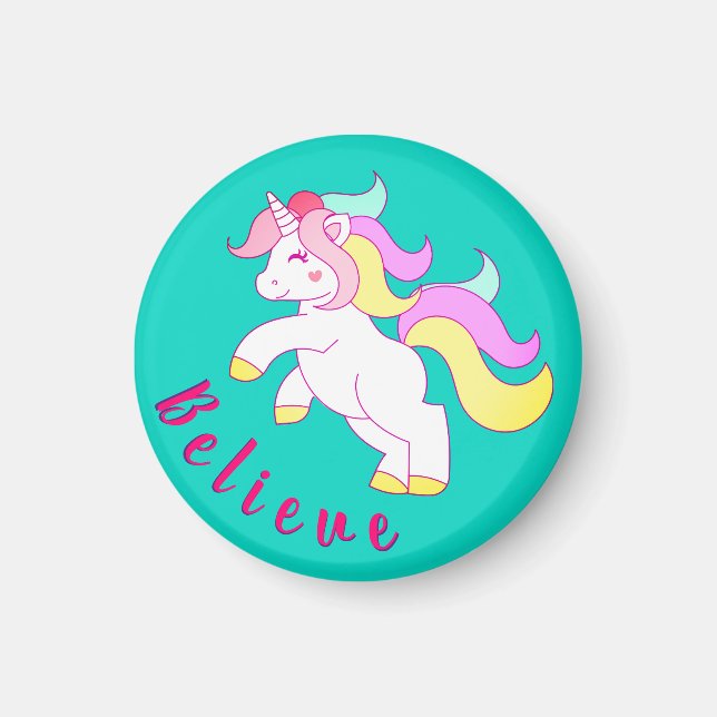 Unicorn Party Favors Magnet (Front)