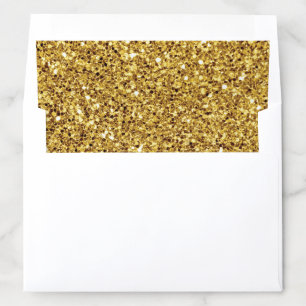 Unicorn Party Gold Glitter Envelope Liner